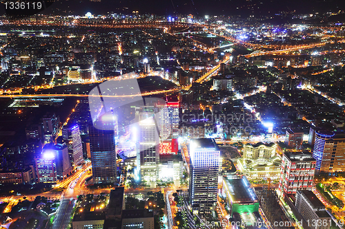 Image of taipei city night scene