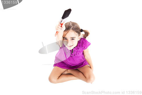 Image of Child with a paint-brush