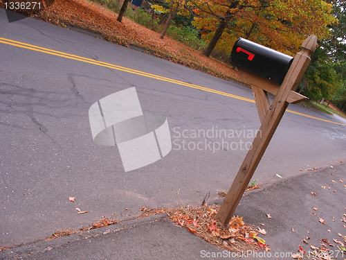 Image of black mailbox