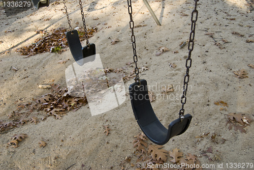 Image of playground swings