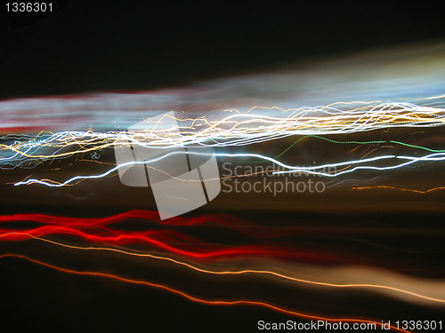 Image of abstract light trails