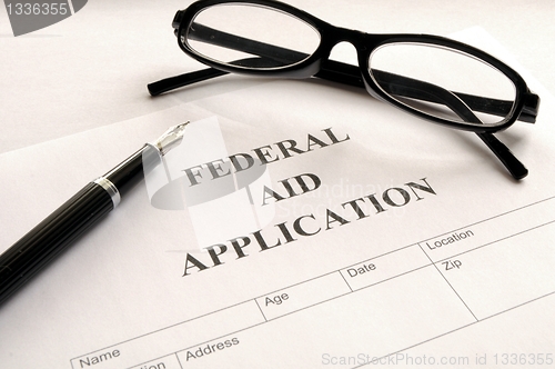 Image of federal aid application 