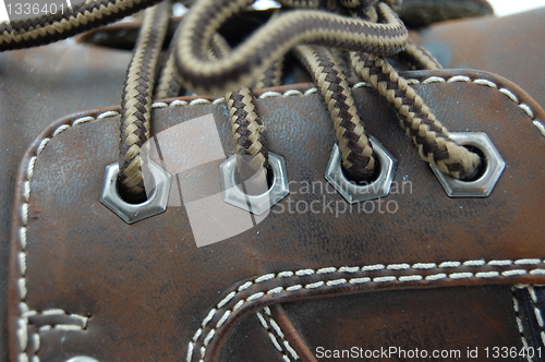 Image of macro of a shoe