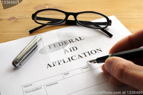 Image of federal aid application 