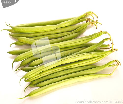 Image of dwarf beans in a bunch