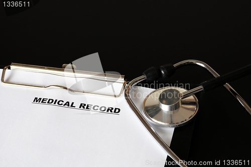 Image of medical record