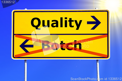 Image of quality or botch