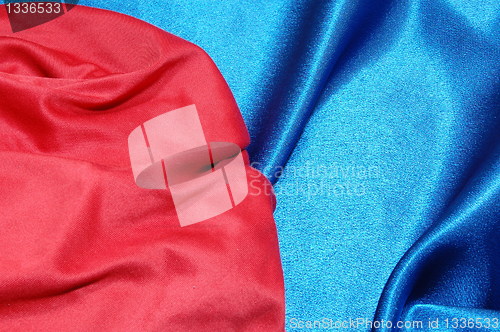 Image of blue satin background