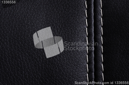 Image of leather texture black