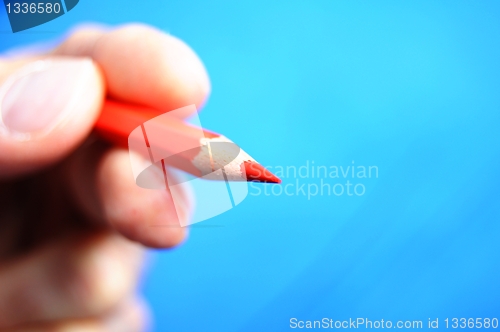 Image of hand pen and copyspace