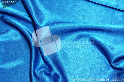 Image of blue satin background