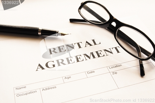 Image of rental agreement