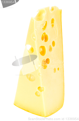 Image of Sector part of yellow cheese