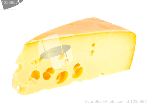 Image of Sector part of yellow cheese