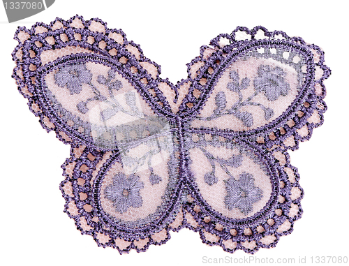 Image of pattern on the fabric, butterfly