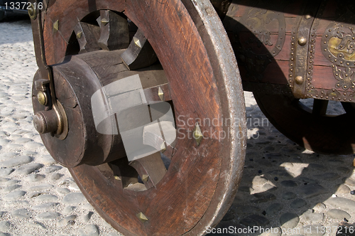 Image of Wooden wheel