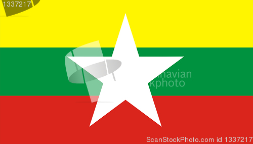 Image of myanmar flag