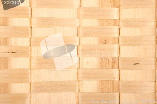 Image of Background of rustic interlaced straw