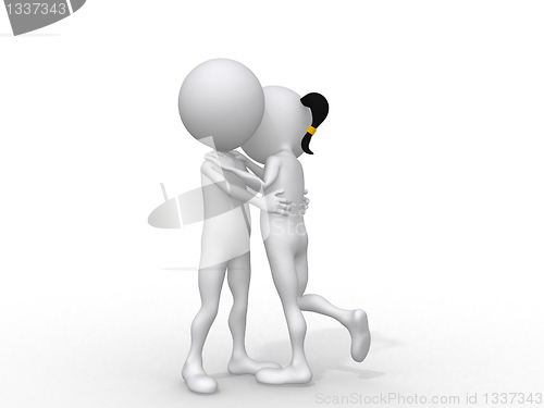 Image of falling in love, 3d conceptual image displaying falling in love