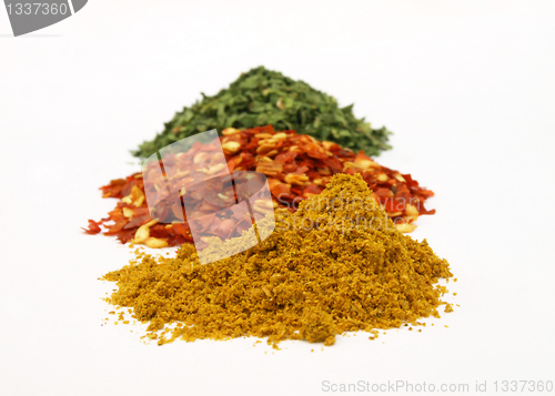 Image of Parsley, pepper, curry