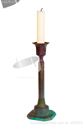 Image of Candle in the old candlestick