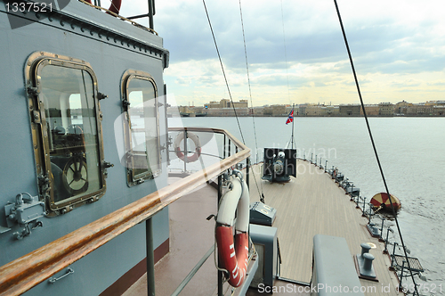 Image of St. Petersburg. Russia. Landmark cruiser "Aurora"