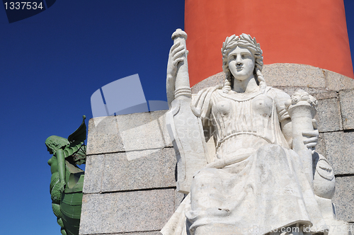 Image of Rostral Column in St. Petersburg, Russia.