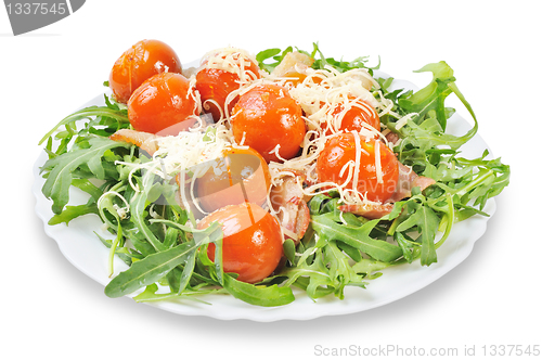 Image of Salad with arugula and tomatoes