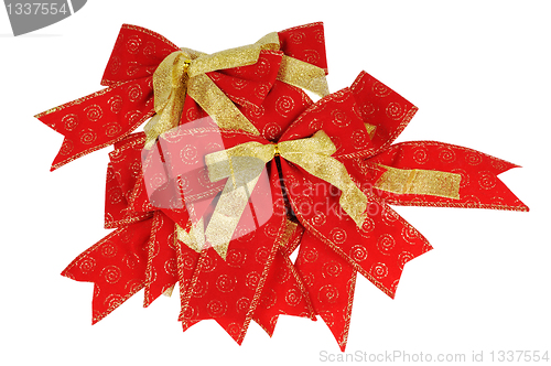 Image of Festive decoration - ribbon and bow.