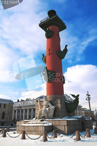 Image of Rostral Column in St. Petersburg, Russia.