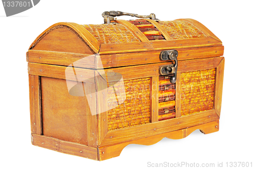 Image of Vintage decorative box with a lock