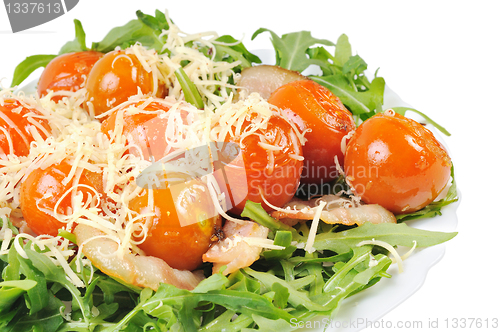 Image of Salad with arugula and tomatoes