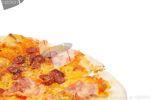 Image of Pizza with  sausage  and bacon