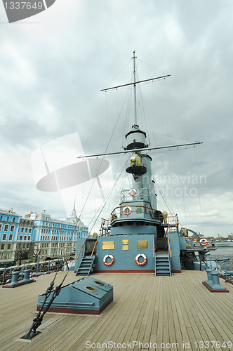 Image of St. Petersburg. Russia. Landmark cruiser "Aurora"