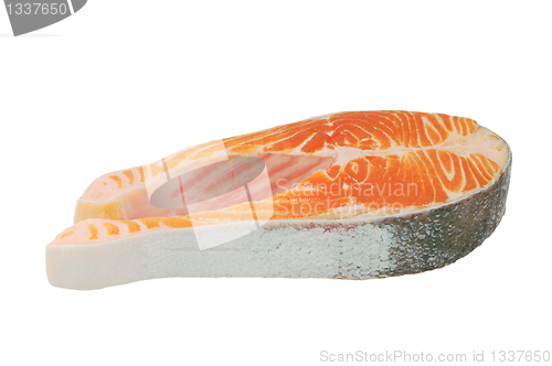 Image of Raw salmon steak