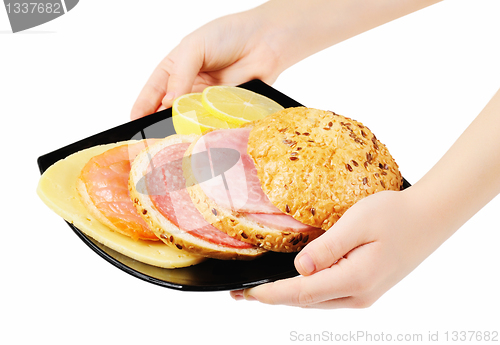 Image of Sandwich on a plate