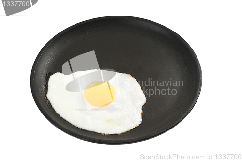 Image of Fried eggs on a frying pan