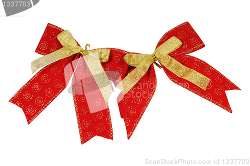 Image of Festive decoration - ribbon and bow.