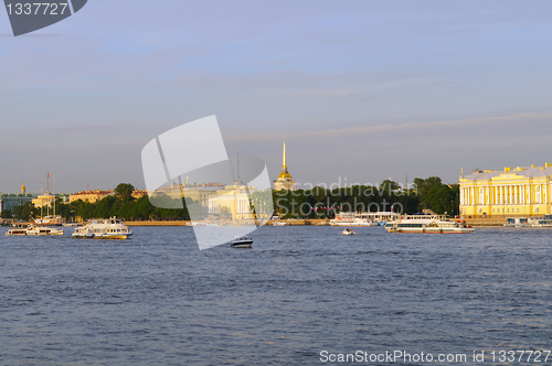 Image of Russia, St. Petersburg, Neva river, the Admiralty