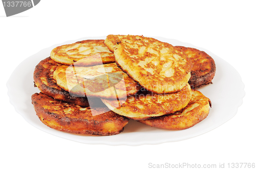 Image of Plate with pancakes