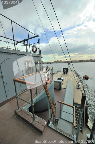 Image of St. Petersburg. Russia. Landmark cruiser "Aurora"