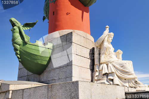 Image of Rostral Column in St. Petersburg, Russia.