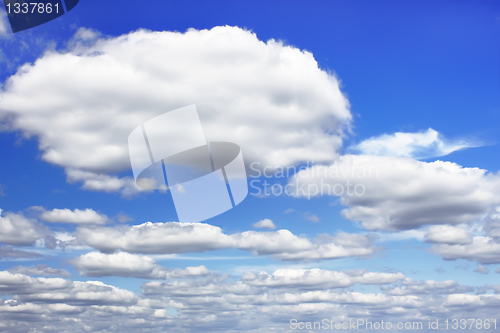 Image of Clouds in blue sky