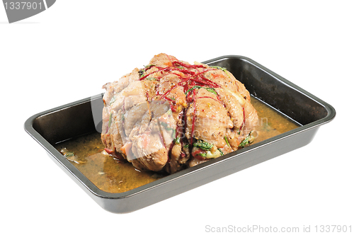 Image of Baked ham on a tray