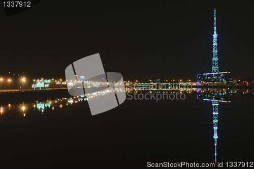 Image of St. Petersburg, Russia, Night on the River Neva