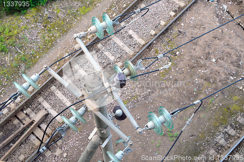 Image of Three railway track.