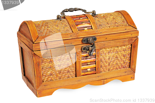 Image of Vintage decorative box with a lock