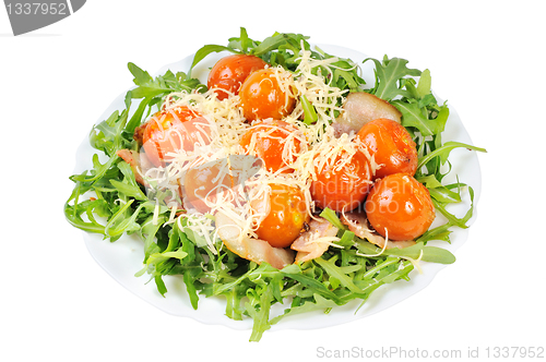 Image of Salad with arugula and tomatoes