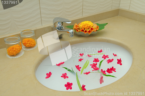 Image of Decoration bathroom in the hotel