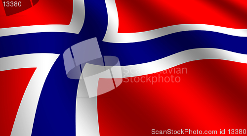 Image of Norwegian flag background